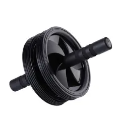 HolaHatha Compact Exercise Fitness Abdominal Core Building Workout Double Non Slip Ab Roller Wheel Equipment with Handles for Home Gym and Toning