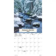 Trends International 2026 Canadian Landscapes Bilingual French 12"x12" Wall Calendar