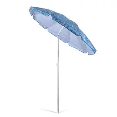Oniva Portable Beach Stick Umbrella - Athens Blue