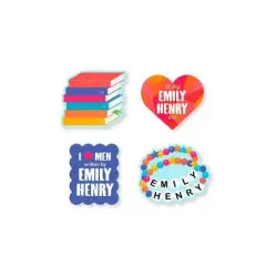 Emily Henry Stickers - Sticker Set of 4