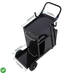 Welding Cart Convenient Welding Cart for TIG MIG Welder & Plasma Cutter w/Wheels+ 4 Drawers