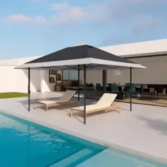 13X13 Pop-Up Gazebo, Outdoor Canopy Tent with Double Roof, Outdoor Gazebo for Backyard & Patio, Instant Screened Shelter with 169 Square Feet of Shade