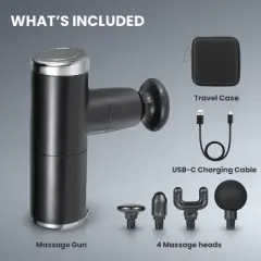 HOM Deep Tissue Mini Massage Gun - Quiet and Portable Handheld Massager for Treating Muscle Soreness, Back Pain and Body Ache