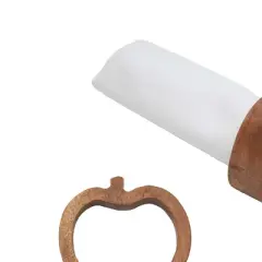 C&F Home Pumpkin Premium Acacia Wood Decorative Napkin Rings Set of 4