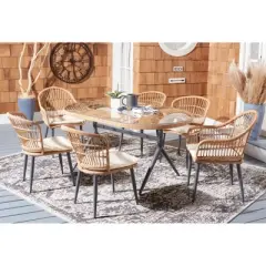 Genser 7 Piece Dining Set - Outdoor - PAT9011 - Safavieh