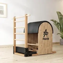 PAETA Pilates Ladder Barrel, Wooden Spine Corrector, Pilates Arc for Core Strength, Balance and Stretching