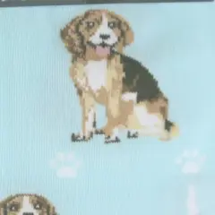 Novelty Socks 14.0" Beagle Happy Tails Socks Premium Quality Unisex E & S Pet  -  Socks