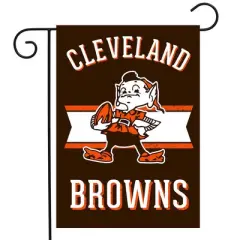 Briarwood Lane Retro Cleveland Browns Garden Flag NFL Double-Sided 18" x 12.5"