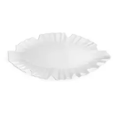 Q Home | Zen 16" x 7" Melamine White Small Platter