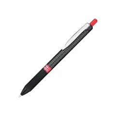 Pentel Oh! Gel Retractable Roller Pen .7mm Black Barrel Red Ink Dozen K497B