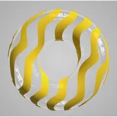 Gymojoy Inflatable Pool Tubes with Handles Yellow Pool Floaties for Kids Swim Float