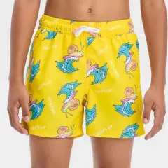 Boys' Snail Surfing Swim Shorts - art class&trade; Yellow