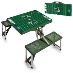 NFL New York Jets Portable Folding Table with Seats