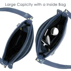 Crossbody Bags for Women, Real Leather Crossbody Handbags Purses Sling Crossover Shoulder Bag Shoulder Handbags