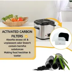 Nispira FK8 5525101500 D895 Replacement Filters for DeLonghi Deep Fryer, 6 Sets