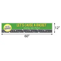 Big Dot of Happiness You Got Served - Tennis - Tennis Ball Party Decorations Party Banner