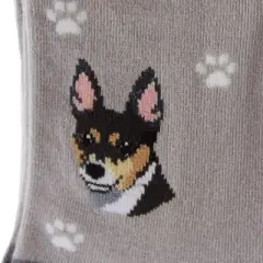 Novelty Socks 14.0" Rat Terrier Socks Dog Breed Feet E & S Pet  -  Socks