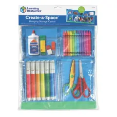 Learning Resources Create-a-Space Hanging Storage Chart: Plastic Organizer for Kindergarten Teaching Aid