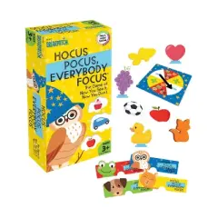 Briarpatch Hocus Pocus Everybody Focus Board Game: Educational Card Game with Spinner for 2-4 Players