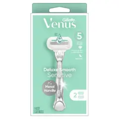 Venus Deluxe Smooth Sensitive Women's Razor + 2 Razor Blade Refills