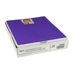 C-Line&reg; Tri-Fold Portfolio, Heavyweight Poly, Purple, Pack of 24