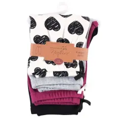 Touched by Nature Baby and Toddler Girl Organic Cotton Pants, Heart