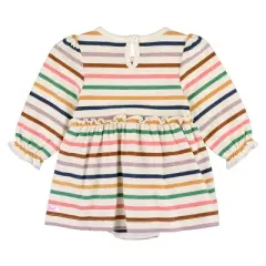RuffleButts Baby Girls Long Sleeve Skirted Romper