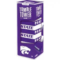 MasterPieces Real Wood Block Tumble Towers - NCAA Kansas State Wildcats