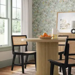 Tormod Backed Cane Dining Chair Black/Natural Cane - Threshold&trade;