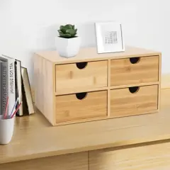 YIYIBYUS 4-drawer Desk Organizer, Tabletop Storage Organizer