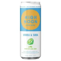 High Noon Sun Sips Lime Vodka Hard Seltzer - 4pk/355ml Cans