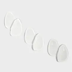 Fab Feet Women's by Foot Petals Ball of Foot Gel Insoles Shoe Cushion Clear - 3 pairs: Urethane Material