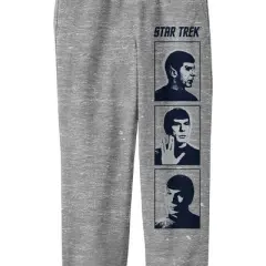 Star Trek Spock Images With Frames And Logo Boy's Athletic Heather Jogger Pants