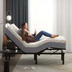 Costway 8&lsquo;&rsquo;/10'' Twin XL Cooper Adjustable Bed Memory Foam Mattress CertiPUR-US Certified