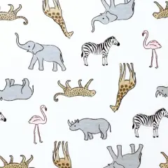 Hudson Baby Infant Girl Changing Pad Cover, Modern Pink Safari, One Size