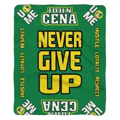 Sleep Squad WWE John Cena 60 x 80 Raschel Plush Throw
