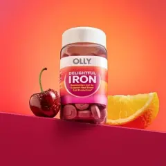 OLLY Delightful Iron Vitamin Vegan Chewable Tablets - 60ct