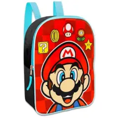 Mario 11" Mini Red Backpack for Kids School