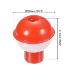 Unique Bargains Hard ABS Push Button Round Fishing Float 50 Pcs