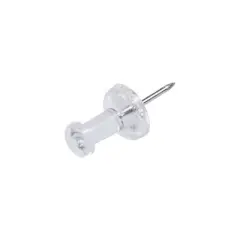 JAM Paper Push Pins Clear 2/Pack (2224190501a) 2224190501A