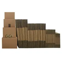 UBMOVE 10 Room Economy Kit 116 Moving Boxes, Tape and Markers