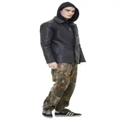 Members Only Mens Vegan Leather Coach Jacket