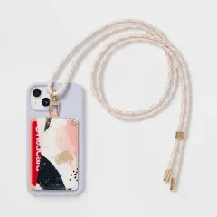 Cell Phone Wallet Pocket with Crossbody Strap - heyday&trade; Abstract