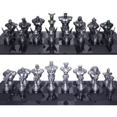 UCC Distributing Street Fighter 25th Anniversary Resin Chess Set w/ Game Board