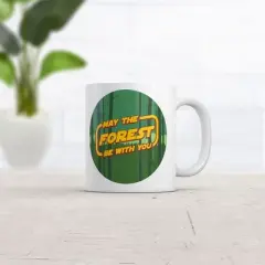 Crazy Dog May The Forest Be With You Mug Funny Nature Novelty Coffee Cup-11oz