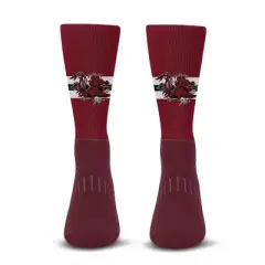 NCAA South Carolina Gamecocks Streak Team Color Crew Socks - L