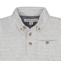 Hope & Henry Boys' Organic Cotton Jersey Polo, Kids