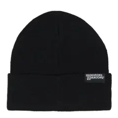 Dungeons and Dragons Beanie d20 Dice Cuff Kit Beanie Hat Skull Cap Black