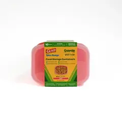 Glad Take-Aways Crayola Retired Colors 16oz/10pk Deli/Snack Food Storage Containers - Orange Red