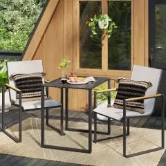 Henning 3pc Patio Bistro Set - Off-White - Project 62&trade;